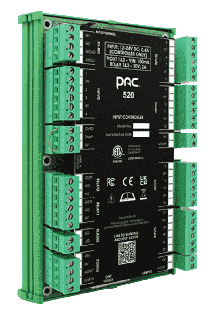 The PAC controller provides features normally only offered by PC-based systems
