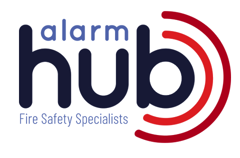 Logo for The Alarm Hub fire safety consultants.